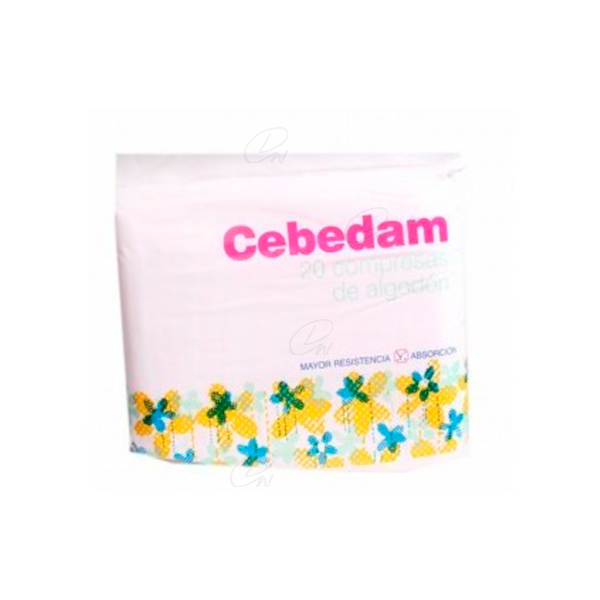 CEBEDAM COMPRESAS DE ALGODON 20 UDS