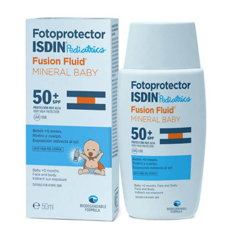 fotoprotector isdin pediatrics 50 fusion fluid mineral baby 50ml