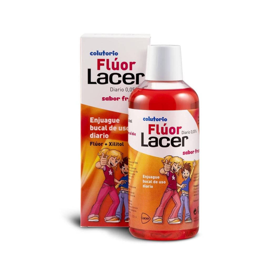lacer colutorio fluor diario fresa 500 ml