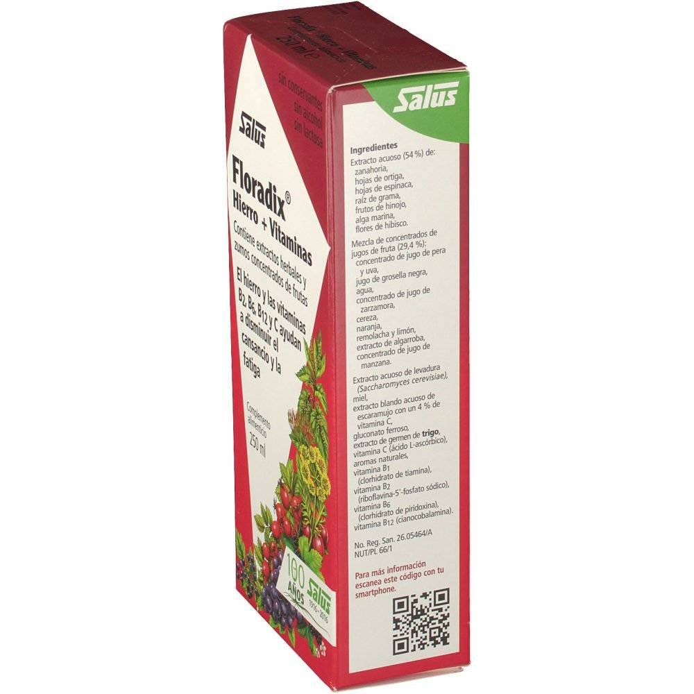 floradix hierro 250 ml salus