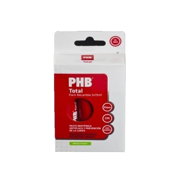 phb total pack recambio pasta 3 x 15ml