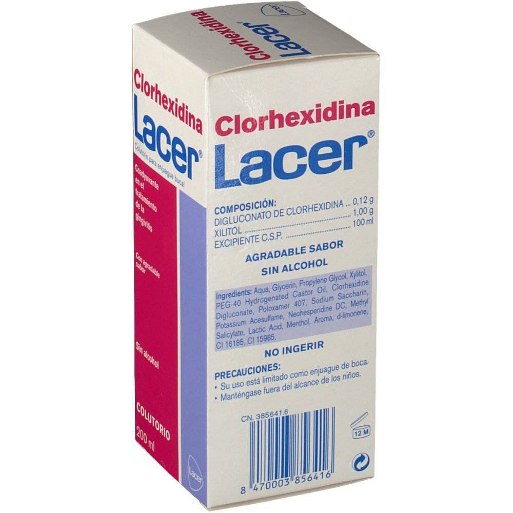 lacer colutorio clorhexidina 200 ml
