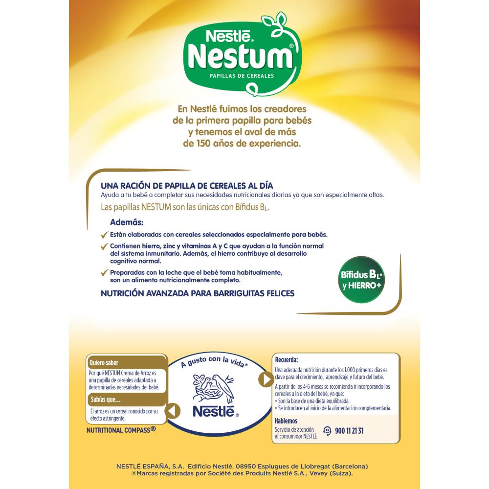 nestum crema de arroz 250 g