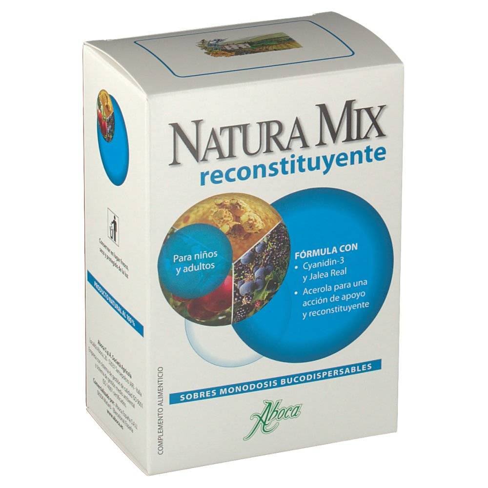 natura mix reconstituyente aboca 20 sobres
