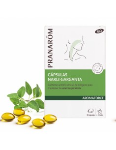 PRANAROM AROMAFORCE NARIZ GARGANTA 30 CAPS