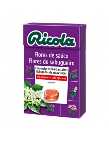 RICOLA CARAMELOS SIN AZUCAR FLOR DE SAUCO 50 G