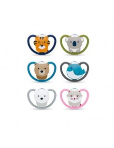 NUK CHUPETE SILICONA SPACE 18-36 M 1 U