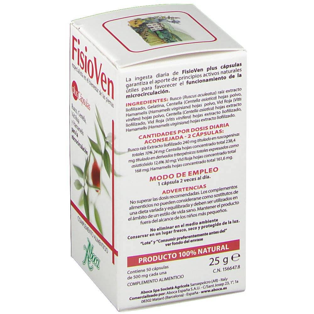 fisioven plus aboca 50 capsulas