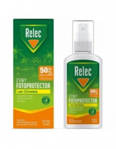 RELEC FOTOPROTECTOR SPF 50 CON CITRONELA 1 SPRAY