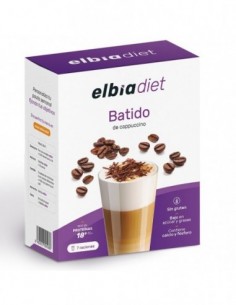 ELBIA DIET BATIDO 7 SOBRES 24 G SABOR CAPUCCINO