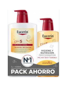EUCERIN FAMILY PACK OLEOGEL 1000 ML+400