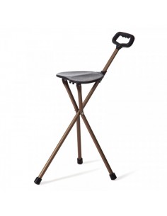 BASTON CON ASIENTO TRES PATAS AD466