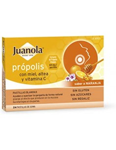 JUANOLA PROPOLIS PASTILLAS NARANJA 24 PASTILLAS