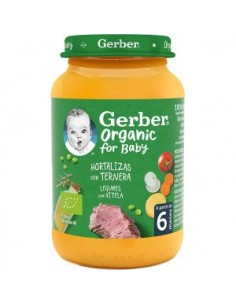 GERBER ORG HORTALIZAS TERNERA 190 G