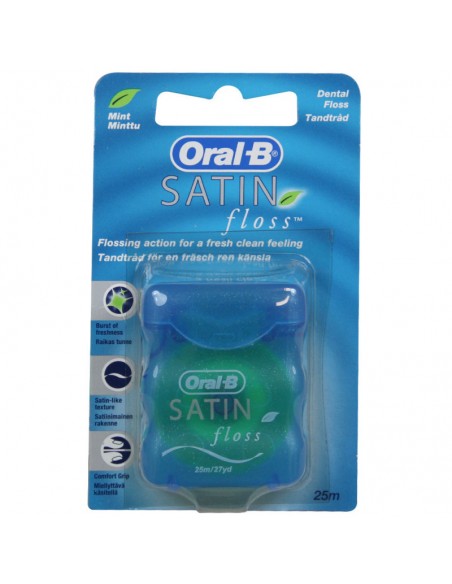 SATIN FLOSS SEDA DENTAL CON CERA 25 M