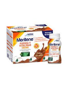 MERITENE FUERZA Y VITALIDAD DRINK 6 UNI CHOCO