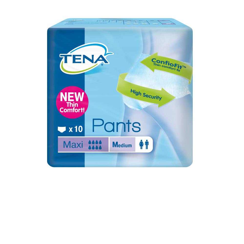 tena pants maxi mediano 10 u