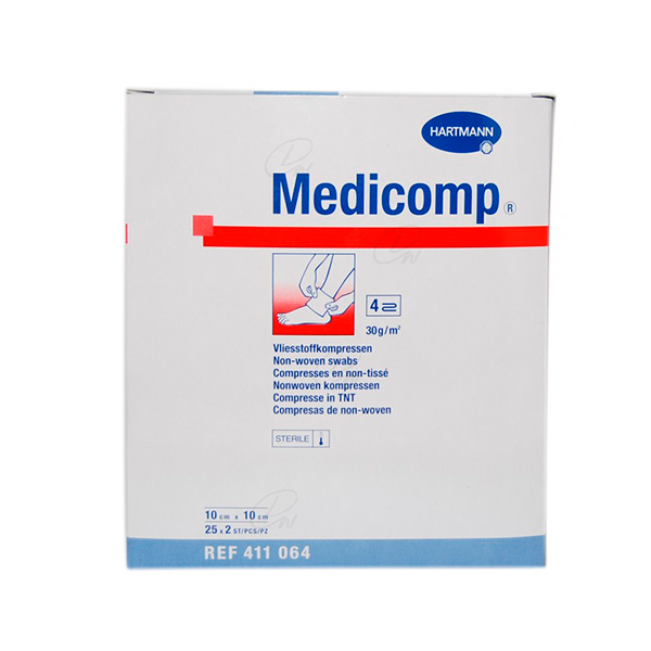 MEDICOMP COMPRESAS  APOSITO ESTERIL 10X20 25X2