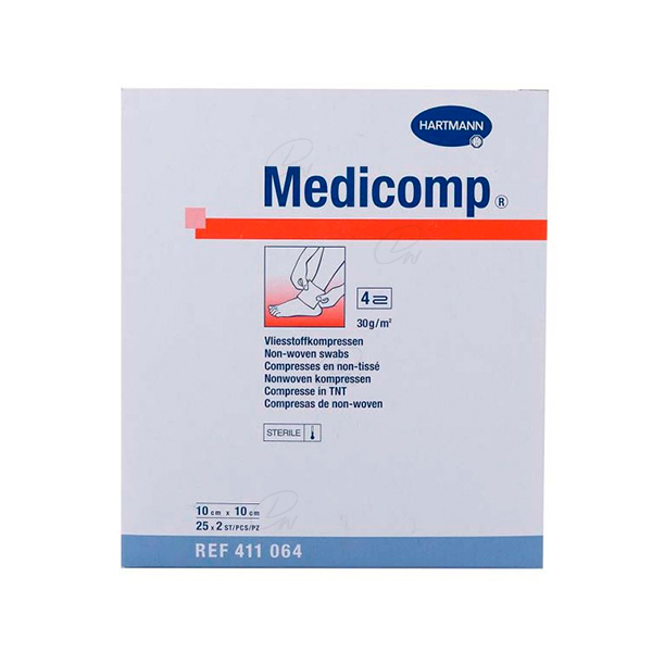 MEDICOMP COMPRESAS  APOSITO ESTERIL 10