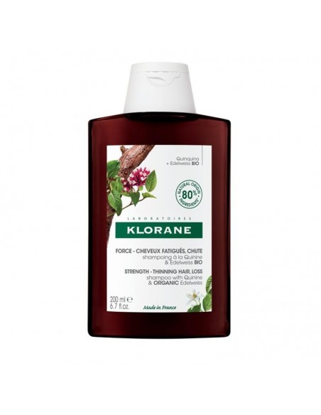KLORANE CHAMPU QUININA & EDELWEISS BIO 200 ML