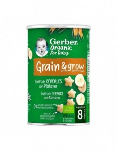 GERBER ORGANIC PUFF CEREALES CON PLATANO 35 G