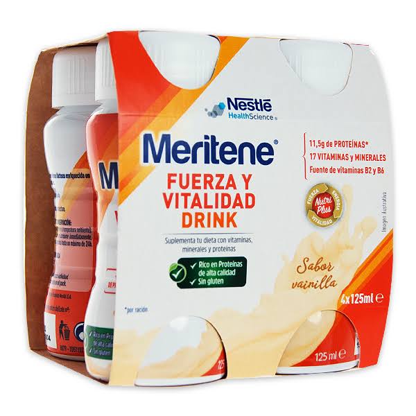 meritene drink vainilla 4 x 125 ml