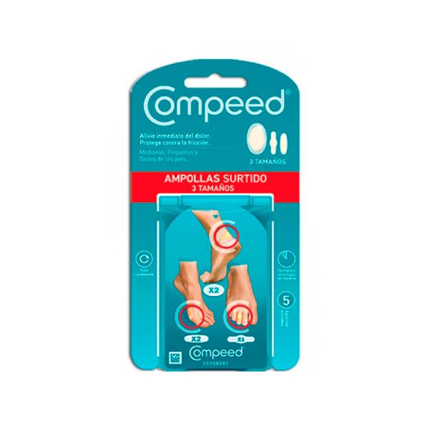 COMPEED AMPOLLAS HIDROCOLOIDE SURTIDO 5 U