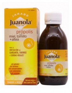 JUANOLA PROPOLIS MIEL TOMILLO ALTEA JARABE 140 M