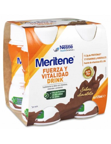 Meritene Drink Chocolate 4 x 125 ml