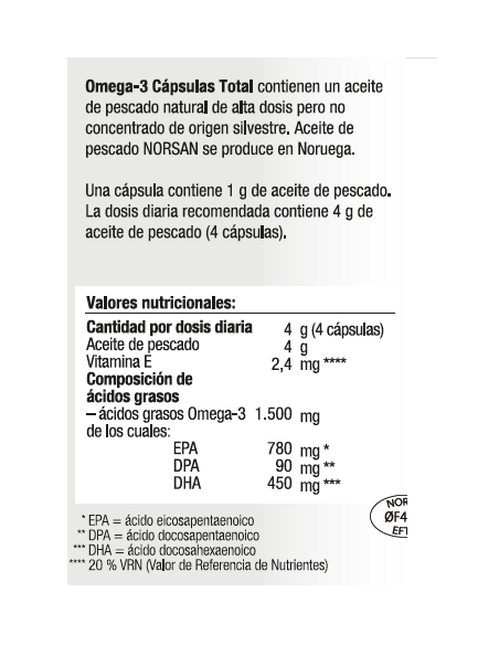 NORSAN OMEGA-3 TOTAL 120 CAPSULAS