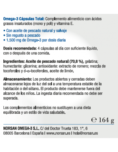 NORSAN OMEGA-3 TOTAL 120 CAPSULAS
