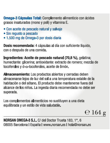 NORSAN OMEGA-3 TOTAL 120 CAPSULAS