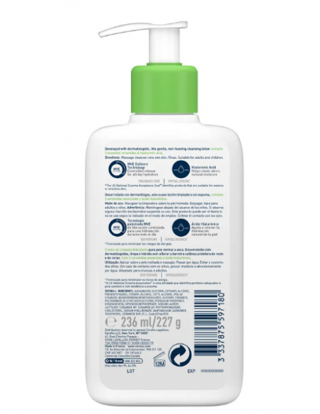 CERAVE LIMPIADORA HIDRATANTE 236 ML