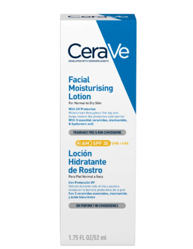 CERAVE LOCION HIDRATANTE DE ROSTRO SPF 30