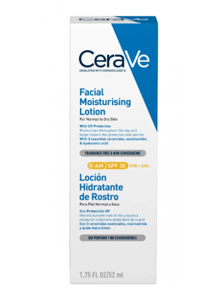 CERAVE LOCION HIDRATANTE DE ROSTRO SPF 30