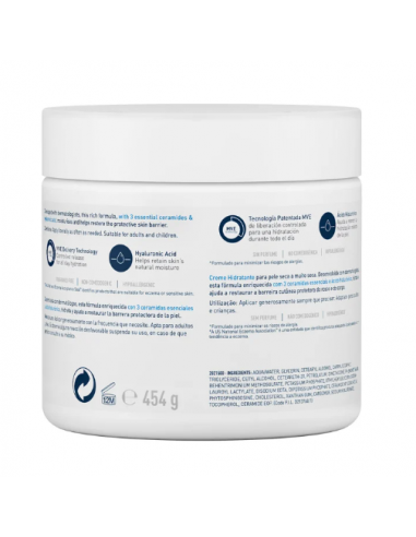 CERAVE CREMA HIDRATANTE PIEL SECA 454 G