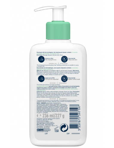 CERAVE GEL LIMPIA ESPUMO 236ML