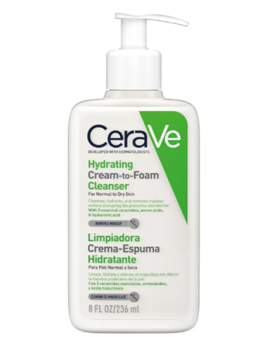 CERAVE LIMPIADORA CREMA ESPUMA HIDRATANTE 1 ENVA