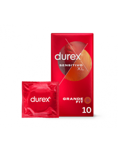 DUREX SENSITIVO XL PRESERVATIVOS 10 UNIDADES