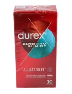 DUREX SENSITIVO SUAVE SLIM FIT 10U