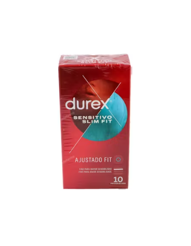 DUREX SENSITIVO SUAVE SLIM FIT 10U