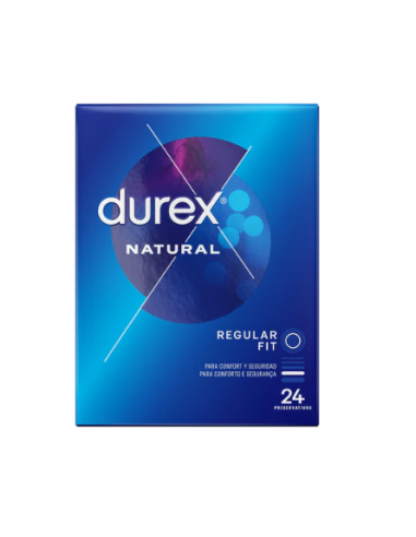 DUREX NATURAL PLUS PRESERVATIVOS 24 UNIDADES