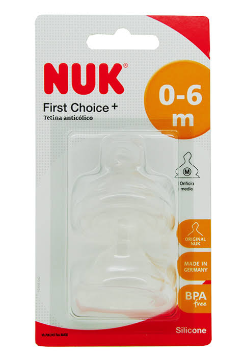 nuk tetina silicona anticolico first choice t1 m