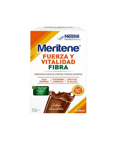 MERITENE FIBRA 35 G 14 U CHOCOLATE