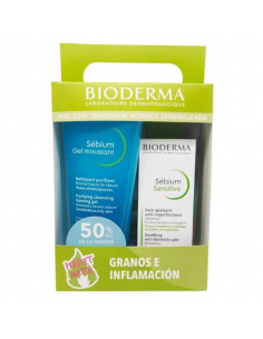 BIODERMA PACK SEBIUM GEL MOUSSANT + SENSITIVE