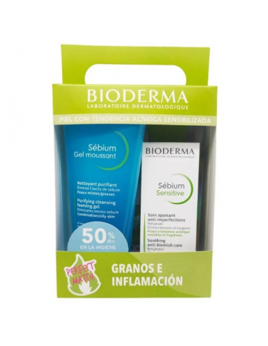 BIODERMA PACK SEBIUM GEL MOUSSANT + SENSITIVE