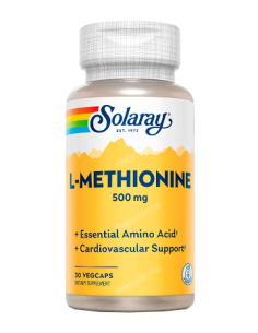 SOLARAY L-METHIONINE 500 MG 30 CAPS