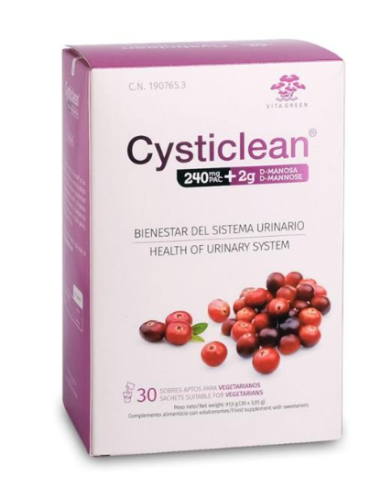 CYSTICLEAN 240 MG D-MANOSA 30 SOBRES