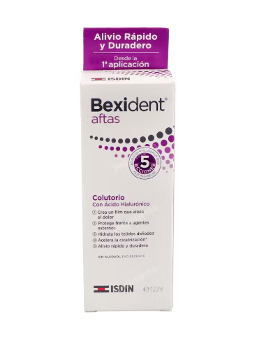 BEXIDENT AFTAS COLUT BUCAL PROT 120 ML