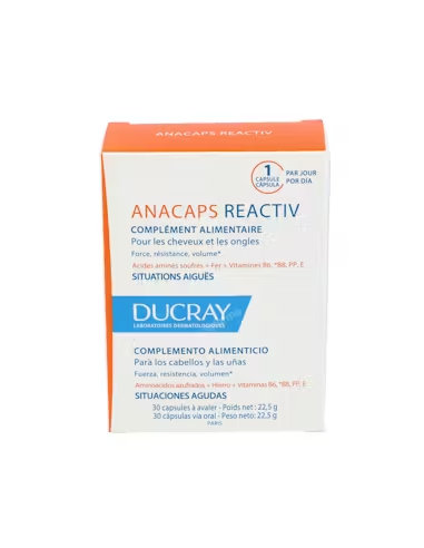 DUCRAY ANACAPS REACTIV 30 CAPS